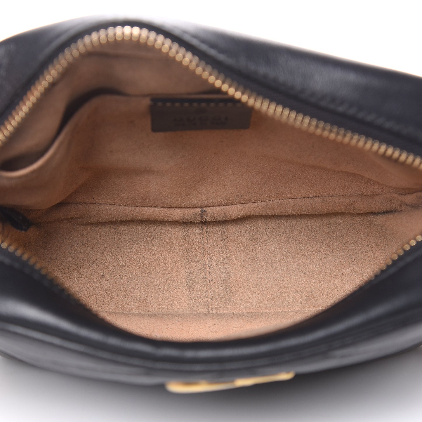 Calfskin Matelasse Mini GG Marmont Chain Shoulder Bag Black