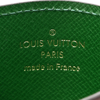 Louis Vuitton Monogram Calfskin Simple Card Holder Blue Green 6 of 7