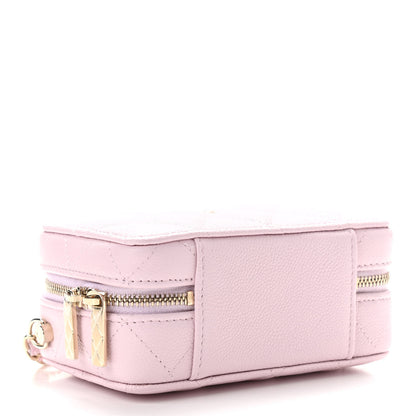 Chanel Caviar Quilted Small Top Handle Vanity Case Light Pink 5 of 12
