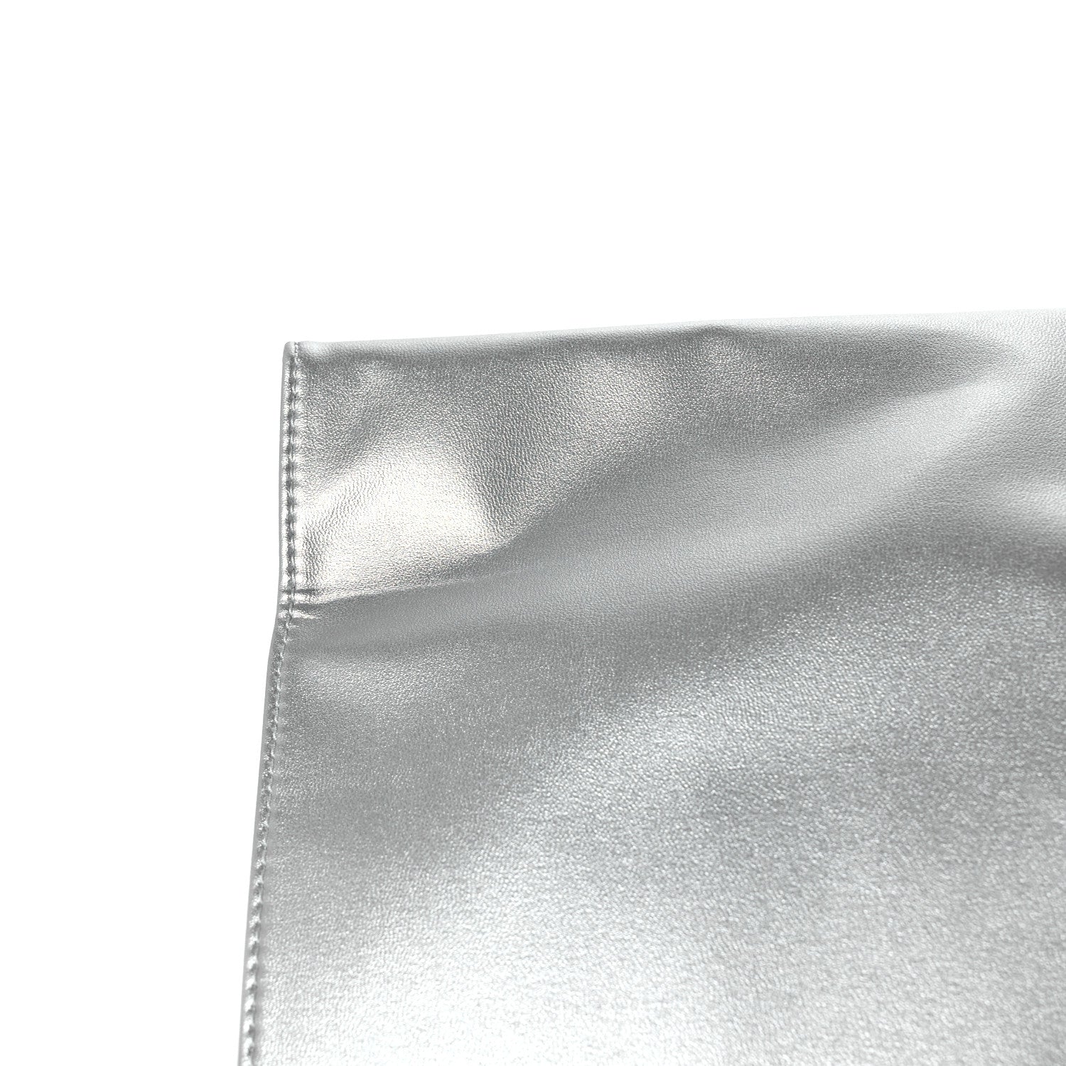 Telfar Metallic Vegan Leather Medium Shopping Bag Silver 10 of 11
