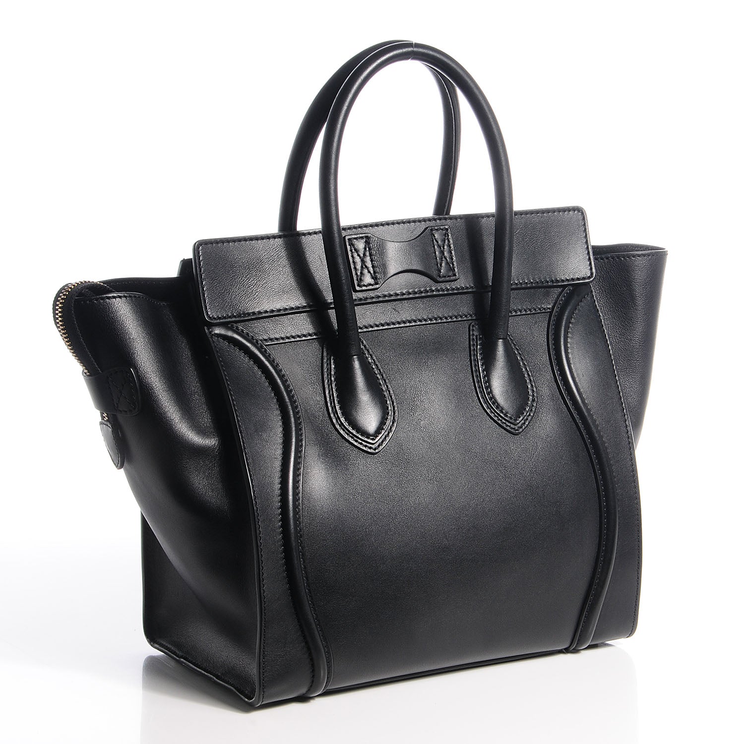 Celine Smooth Calfskin Mini Luggage Black 3 of 8