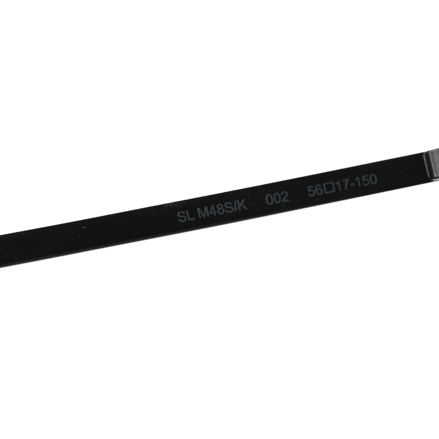 Saint Laurent Acetate Rectangular SLM48SK Sunglasses Black 7 of 8