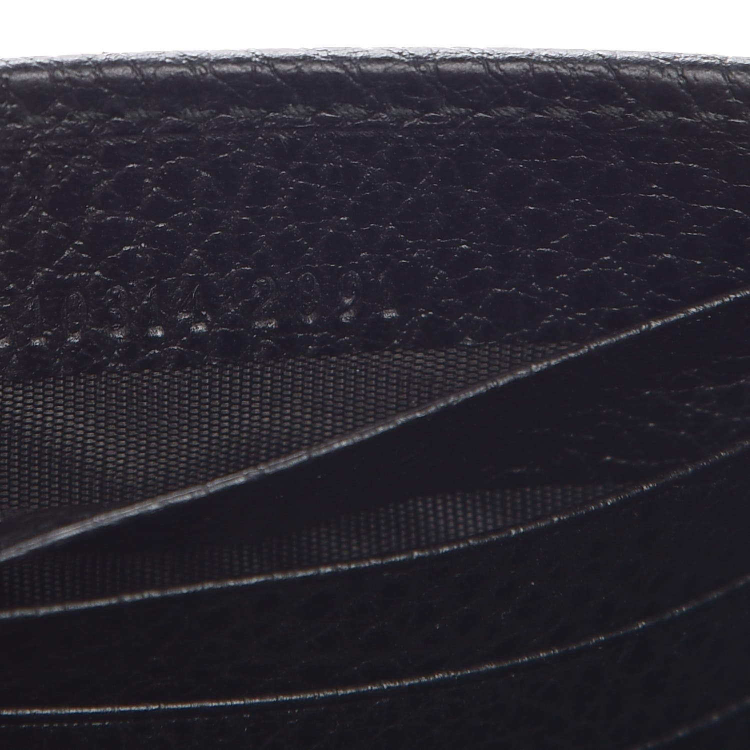 Gucci Dollar Calfskin Interlocking G Chain Wallet Black 7 of 8