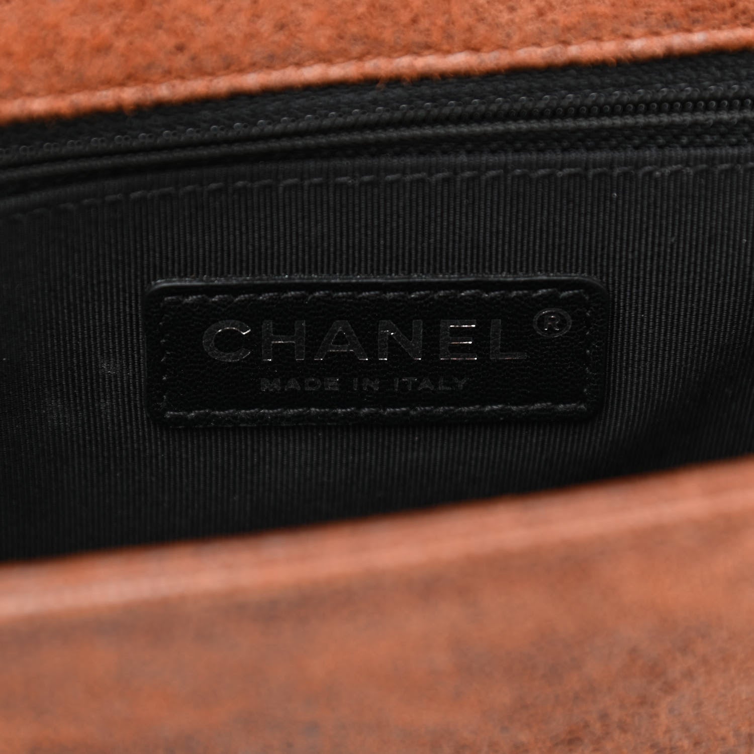 Chanel Nubuck Chesterfield Quilted Large Celtic Boy Flap Brown 6 of 10