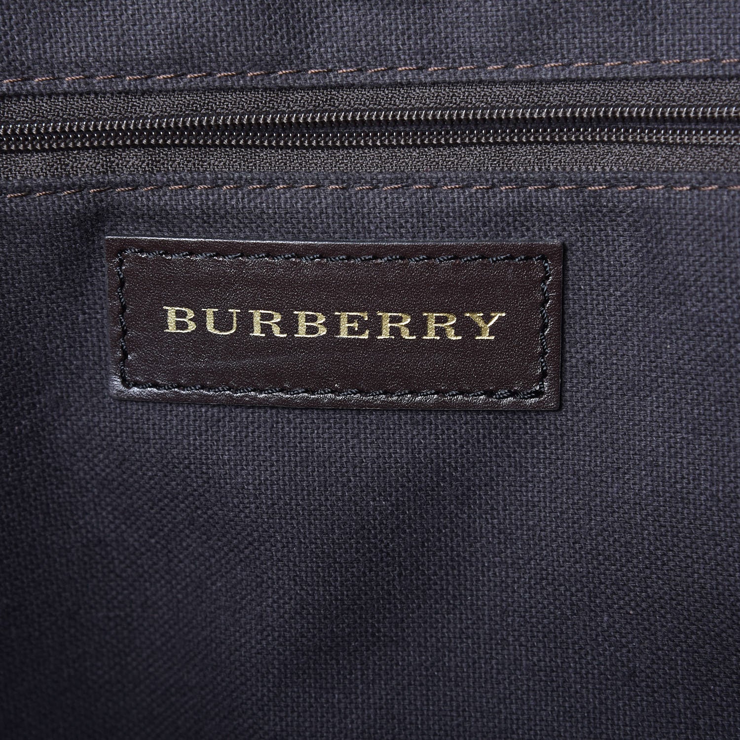 Burberry Haymarket Check Jameson Tote Chocolate 7 of 11