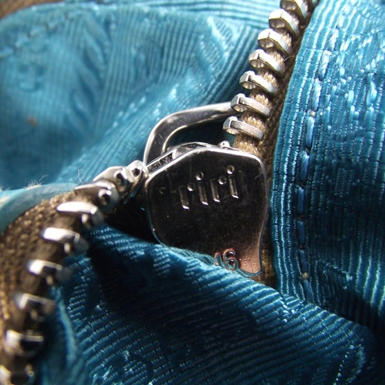 Prada Leather Large New Look Tote Turquoise 9 of 18
