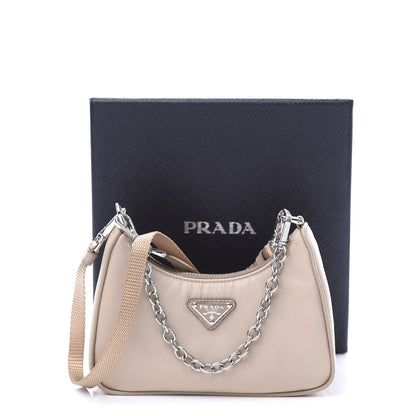 Prada Tessuto Nylon Saffiano Mini Re-Edition 2000 Shoulder Bag Cammeo 11 of 11