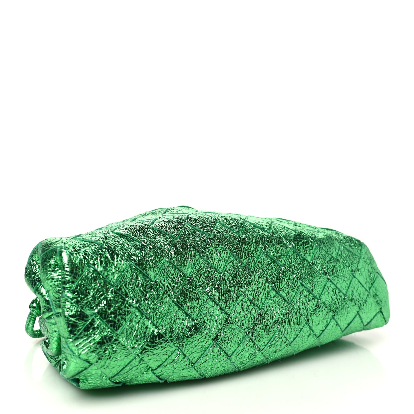 Metallic Nappa Intrecciato The Mini Pouch Parakeet