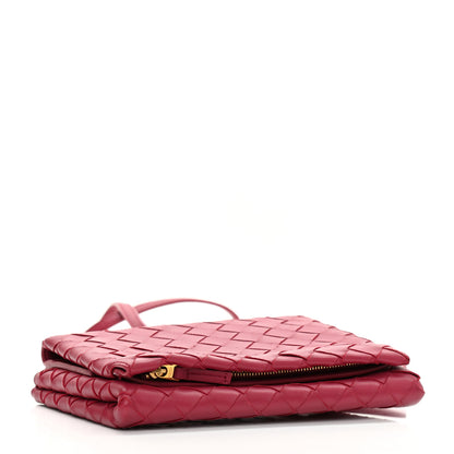 Bottega Veneta Nappa Intrecciato Flap Crossbody Amaranto 4 of 13
