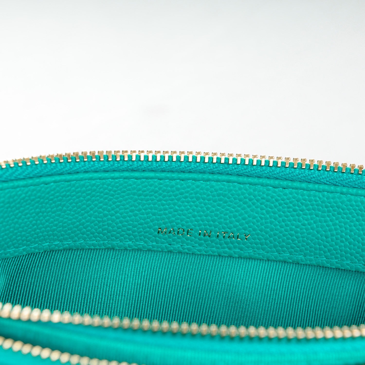 Chanel Caviar Quilted Small Clutch With Chain Turquoise 7 of 8