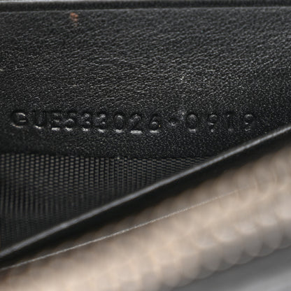Saint Laurent Calfskin Lizard Embossed Monogram Sunset Chain Wallet Black 7 of 11