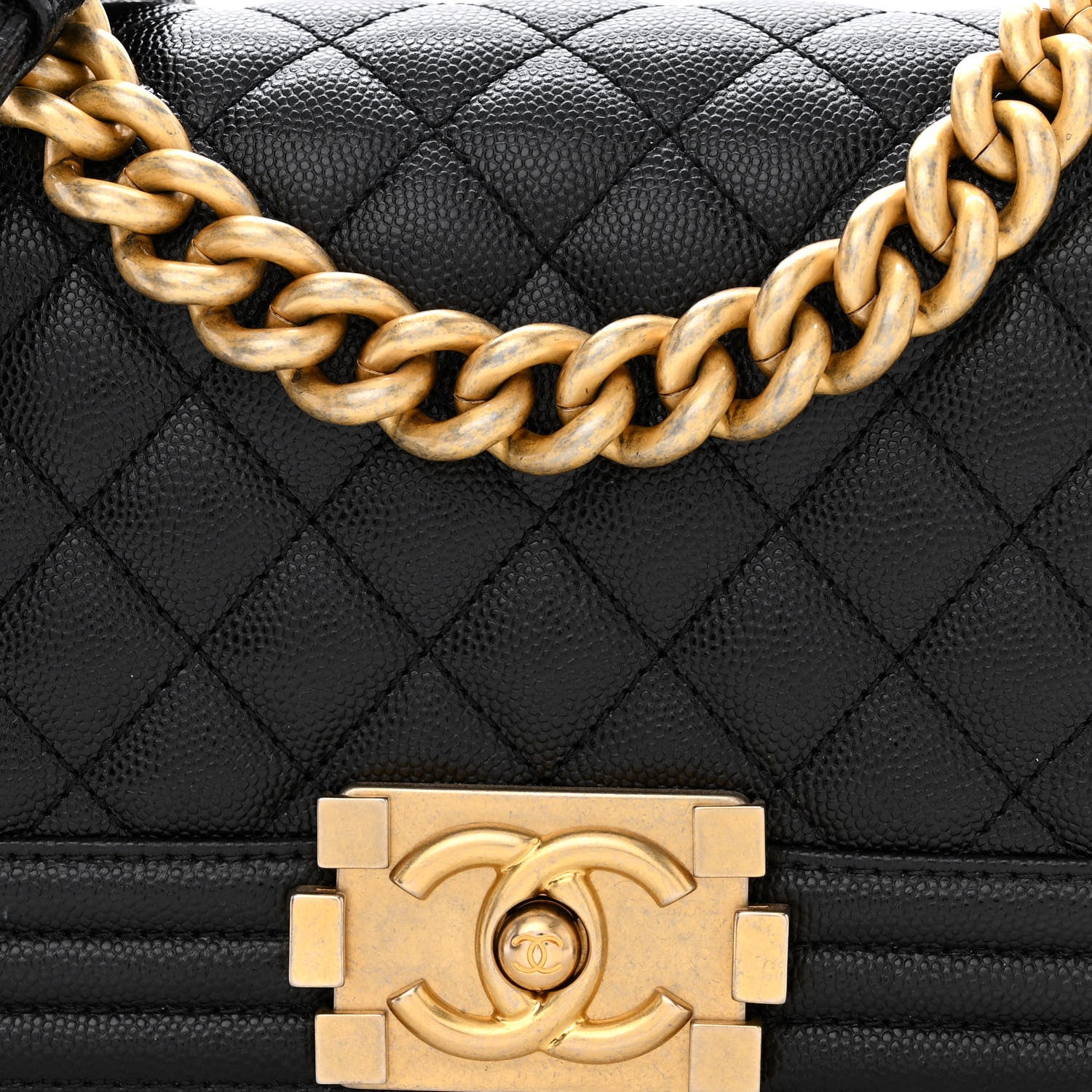 Chanel Caviar Quilted Small Boy Flap Black 8 of 10