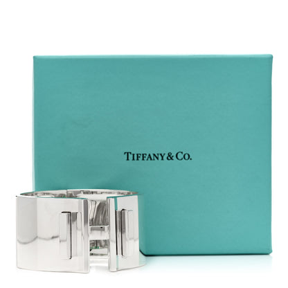 Tiffany Sterling Silver T Bar Hinged Cuff Bracelet 4 of 4