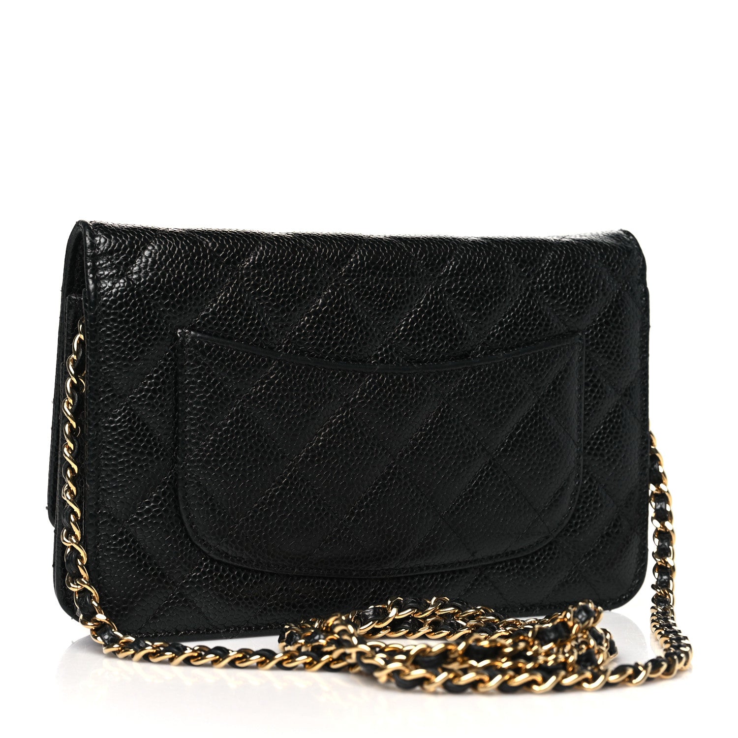 Chanel Caviar Quilted Wallet on Chain WOC Black 3 of 12