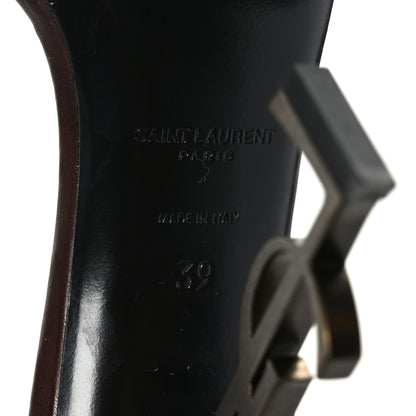 Saint Laurent Calfskin Opyum 110 Sandals 39 Brown 17 of 18
