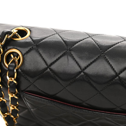 Chanel Lambskin Quilted Medium Double Flap Black 12 of 18