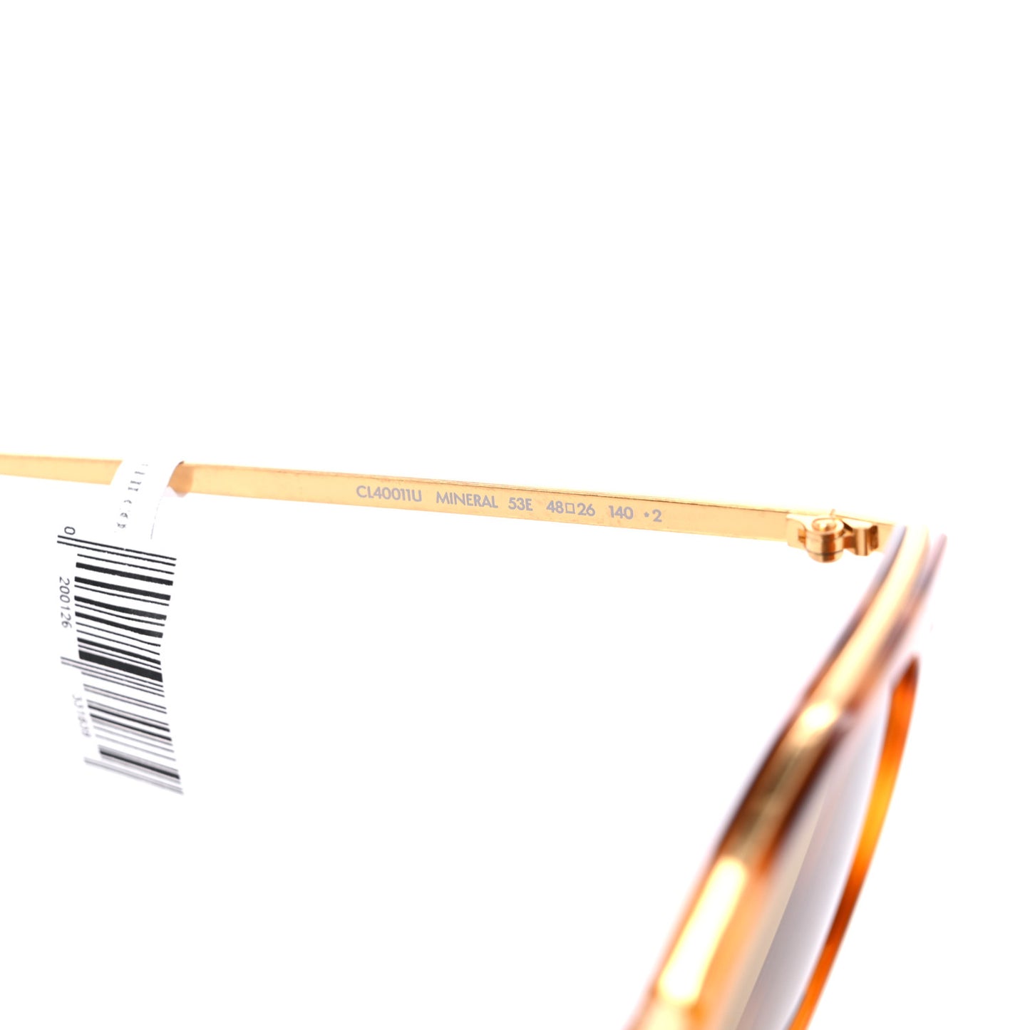 Round Sunglasses CL40011U Havana Gold