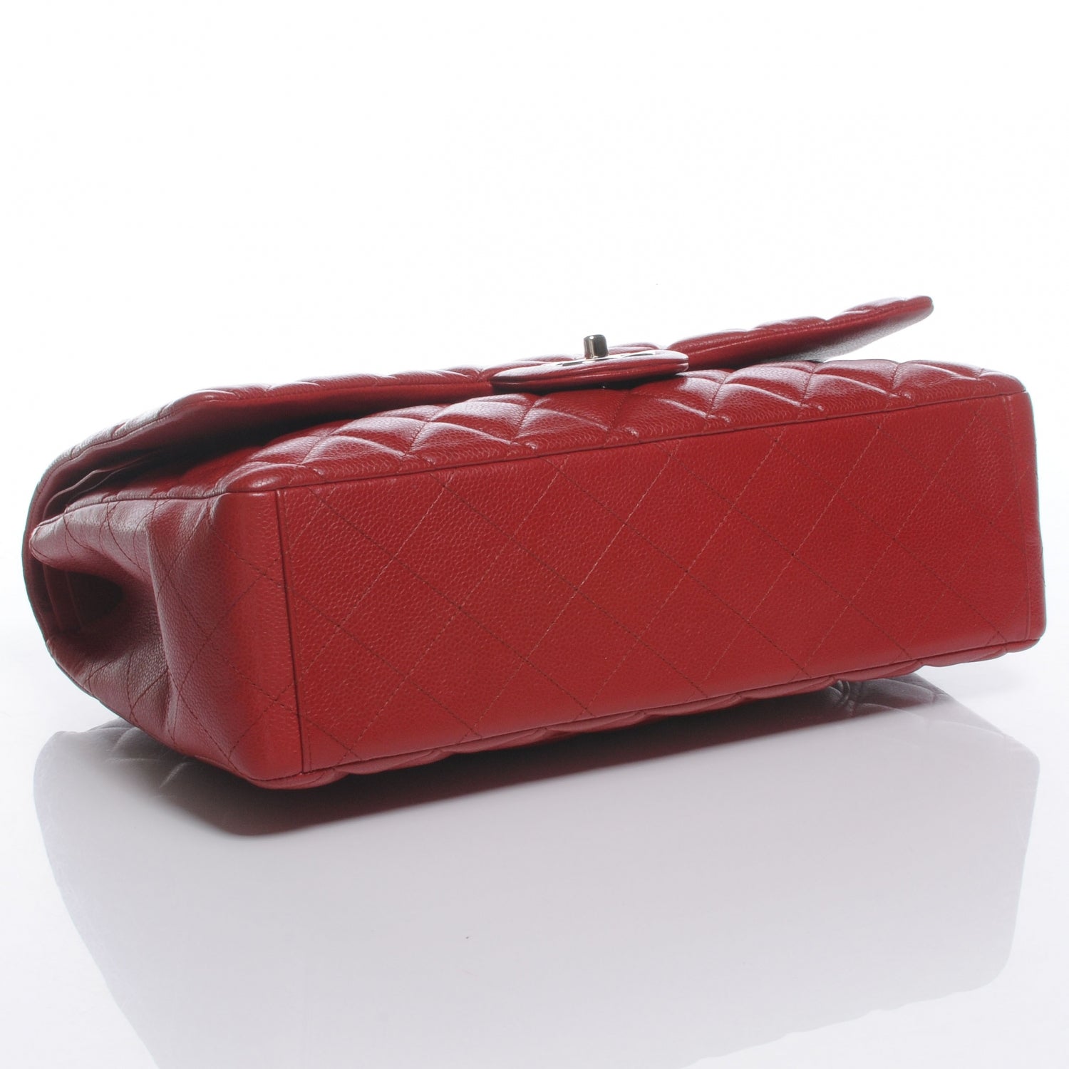 Chanel Caviar Quilted Maxi Double Flap Red 4 of 8
