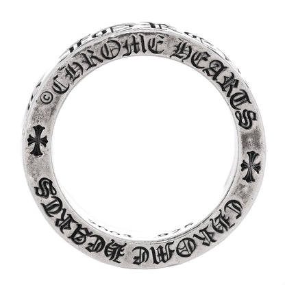 Chrome Hearts Sterling Silver Cross CH Forever Spacer Ring 57 8 5 of 5