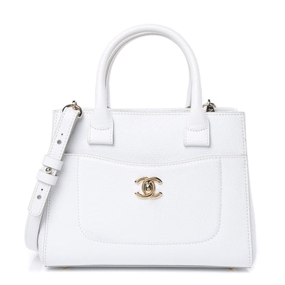Chanel Grained Calfskin Mini Neo Executive Shopper Tote White 1 of 11