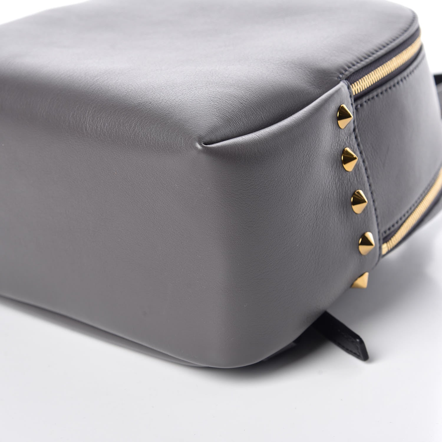 MCM Calfskin Mini Duchess Polke Studs Backpack Grey 6 of 10