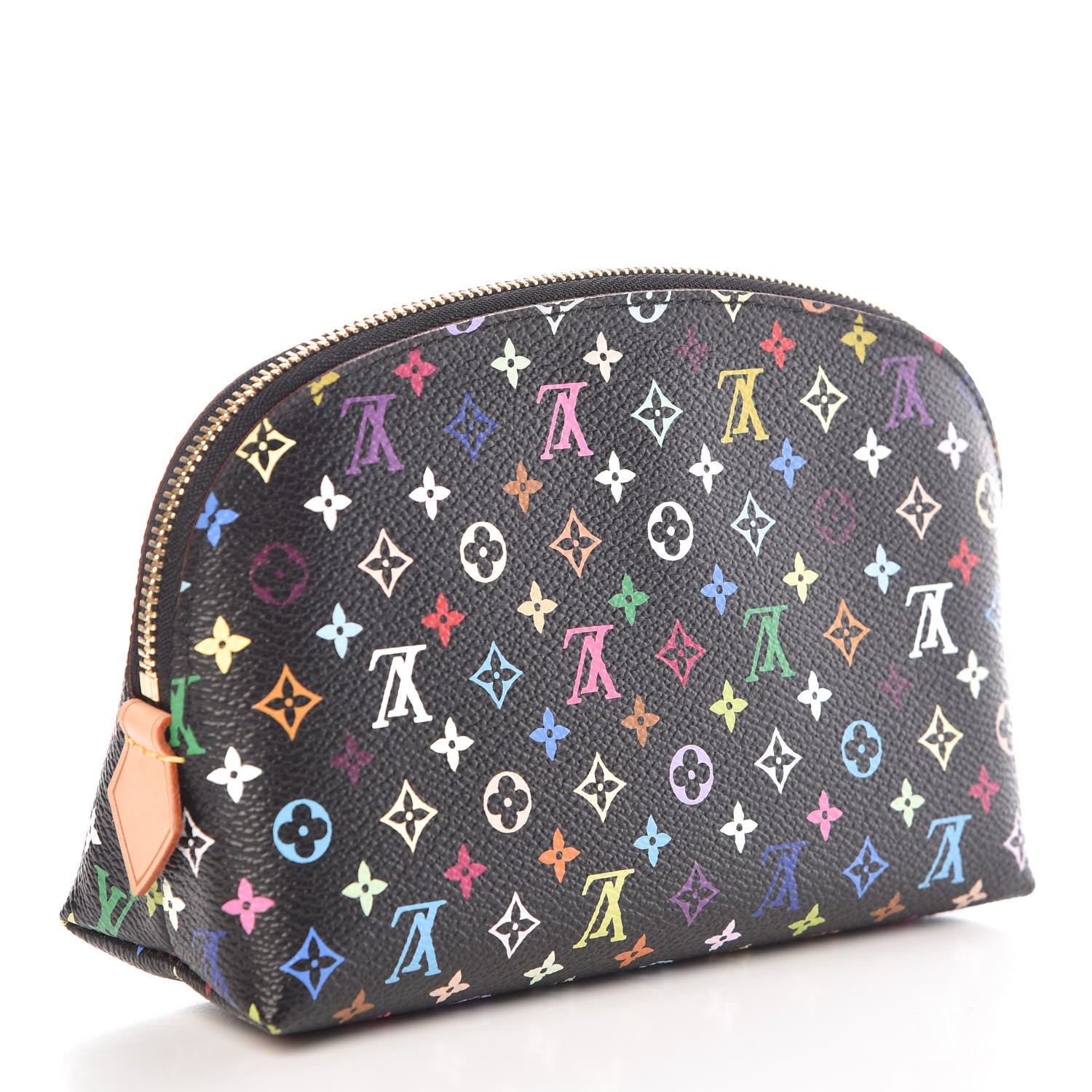 Louis Vuitton Monogram Multicolor Cosmetic Pouch Black Grenade 3 of 9
