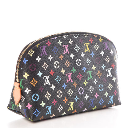 Louis Vuitton Monogram Multicolor Cosmetic Pouch Black Grenade 3 of 9
