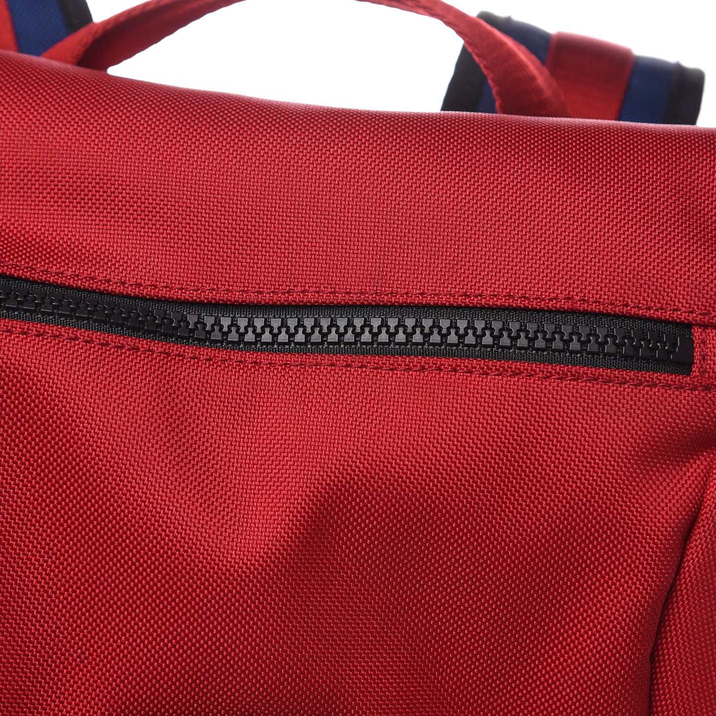 Techno Canvas Web Double Buckle Backpack Red
