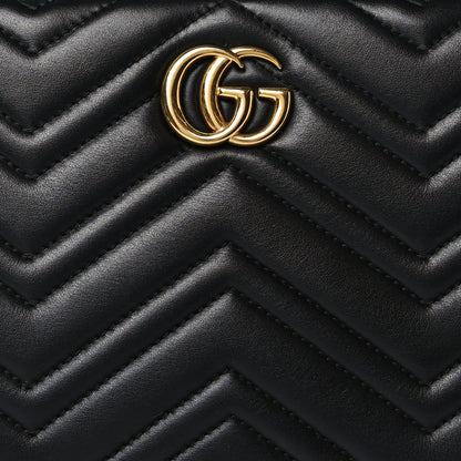 Gucci Calfskin Matelasse Small GG Marmont Tote Black 8 of 10