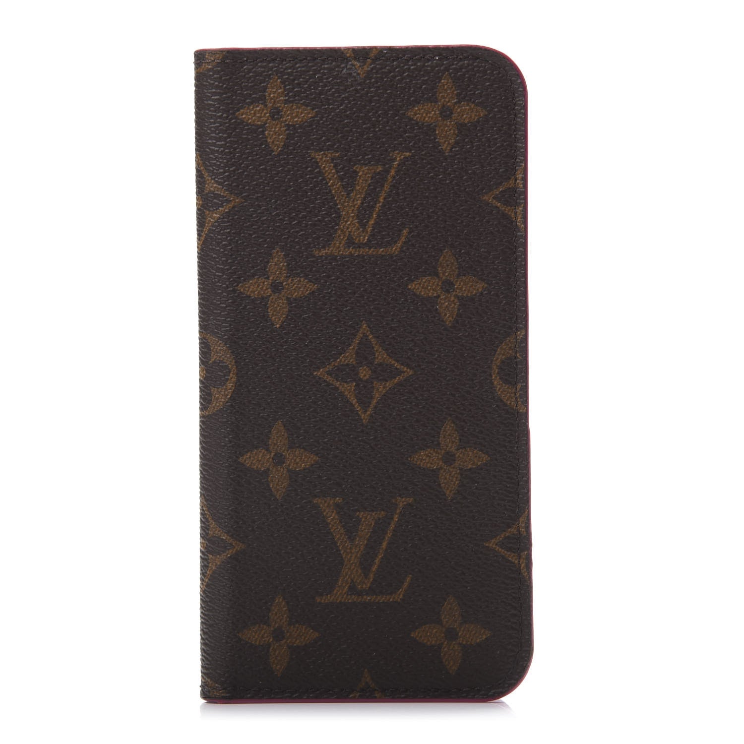 Louis Vuitton Monogram iPhone X Folio Case Rose Pop 1 of 6