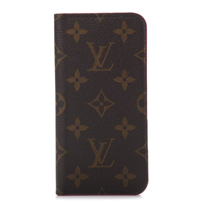 Louis Vuitton Monogram iPhone X Folio Case Rose Pop 1 of 6