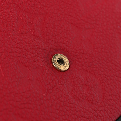 Louis Vuitton Empreinte Pochette Felicie Chain Wallet Scarlet 14 of 14