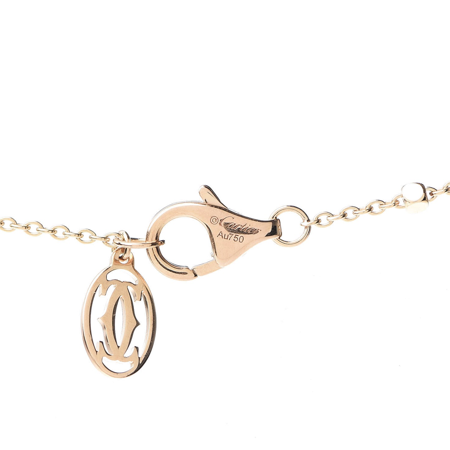 18K Pink Gold Diamond Clash de Cartier Necklace