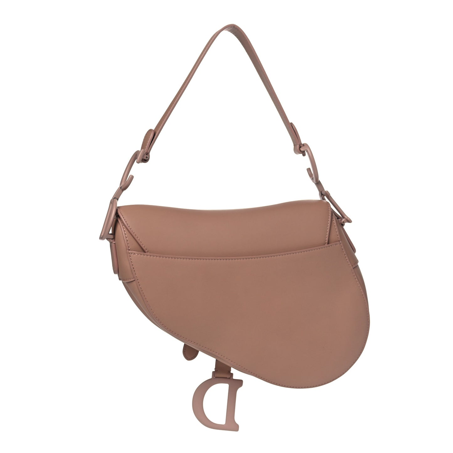 Ultra Matte Calfskin Saddle Bag Blush