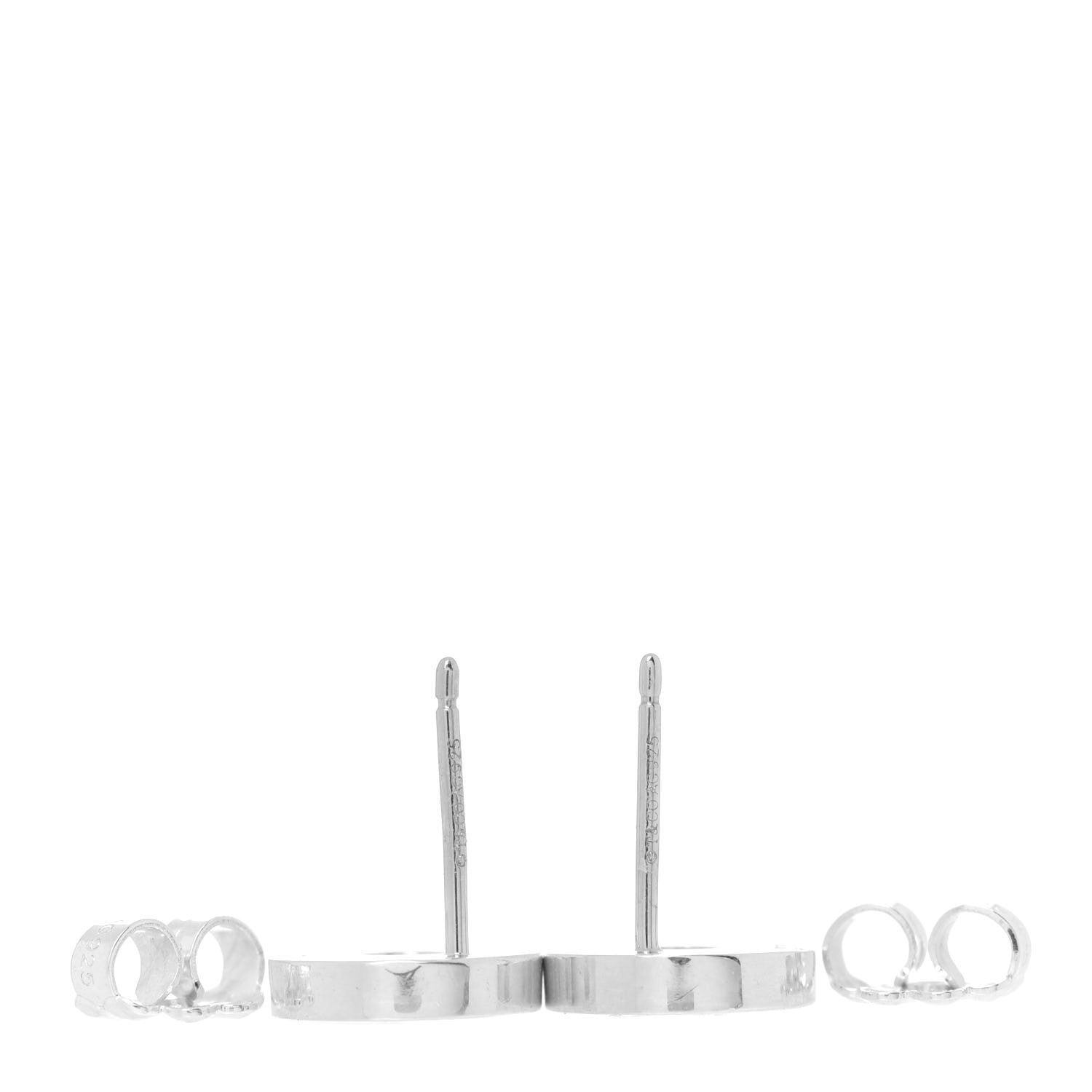 Tiffany Sterling Silver 1837 Circle Earrings 3 of 6