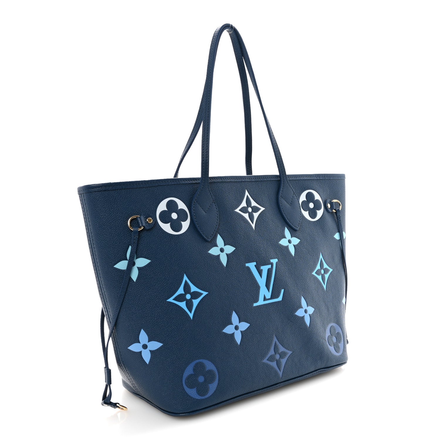 Louis Vuitton Empreinte Monogram Giant Neverfull MM Degrade Bleu 4 of 10