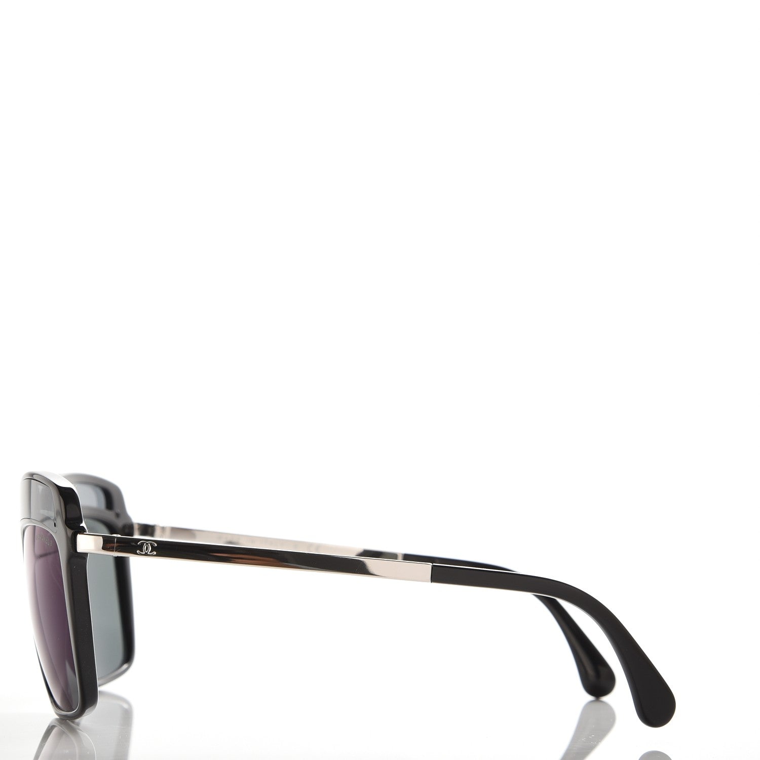 Chanel Square Fall Sunglasses 5378 Black Blue 3 of 9