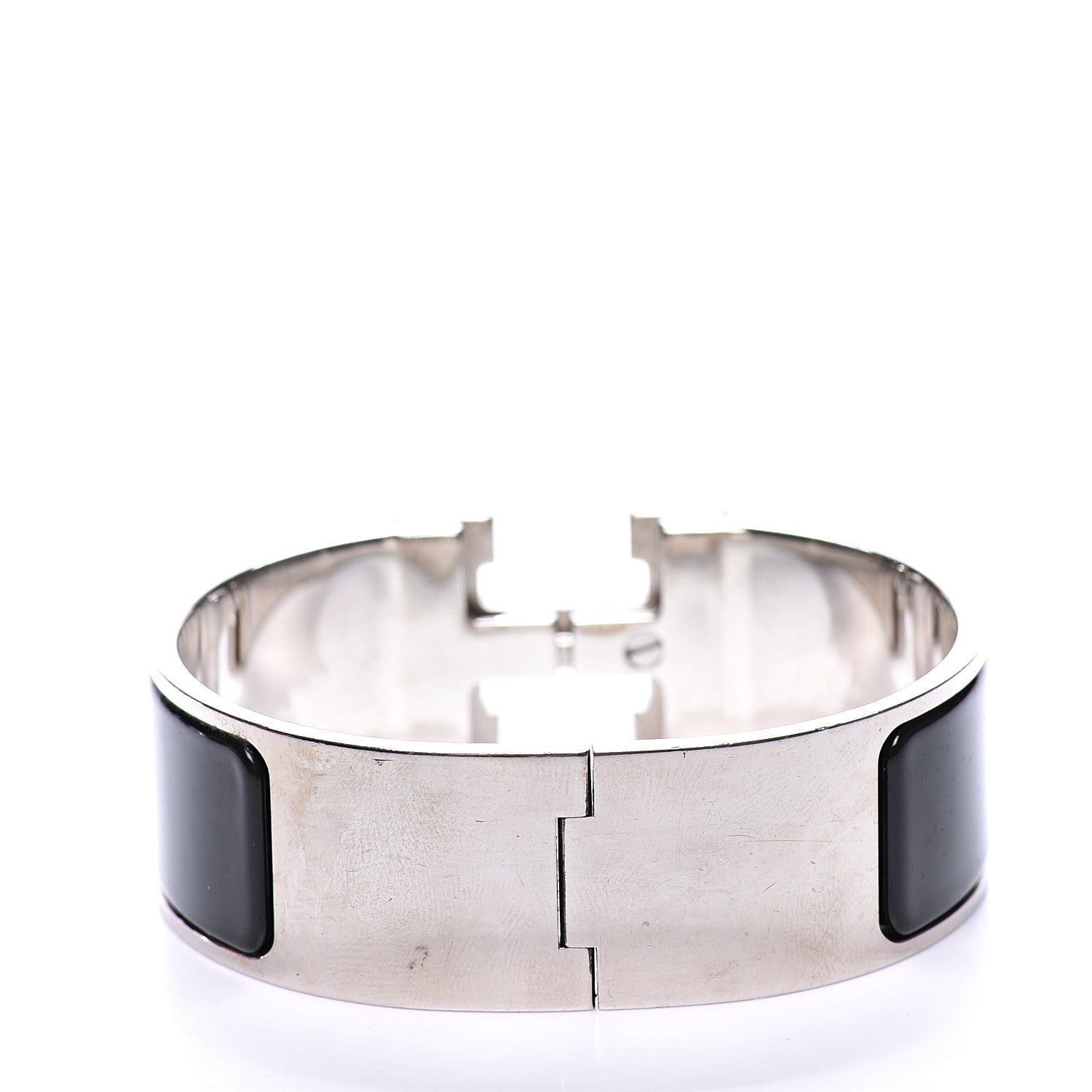 Hermes Enamel Wide Clic Clac H Bracelet PM Black 2 of 6