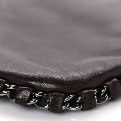 Chanel Calfskin Logo Pochette Brown 9 of 9