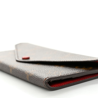 Louis Vuitton Monogram Josephine Wallet Red 10 of 13