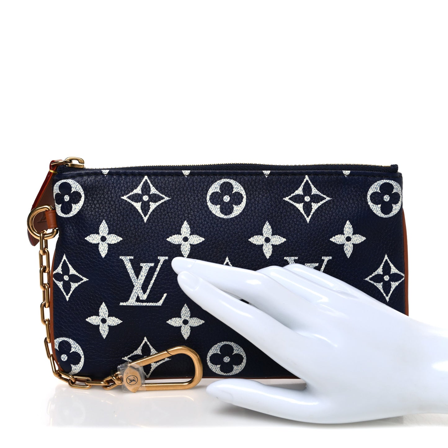 Calfskin Monogram Speedy P9 Bandouliere 30 Pochette Indigo
