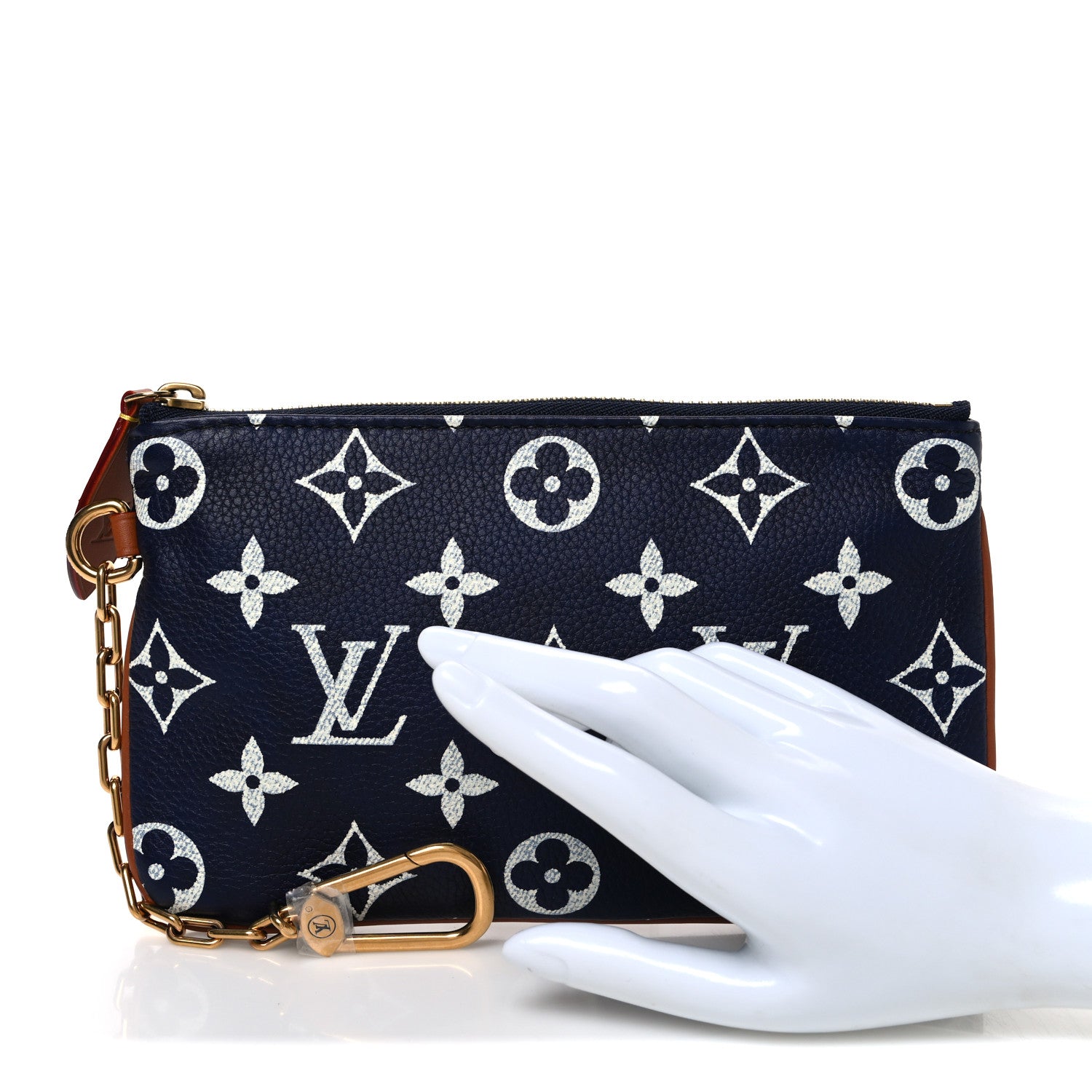 Louis Vuitton Calfskin Monogram Speedy P9 Bandouliere 30 Pochette Indigo 2 of 6