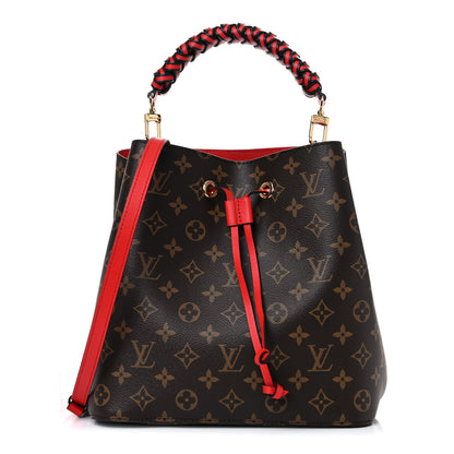 Louis Vuitton Monogram Braided Neonoe Coquelicot 1 of 9