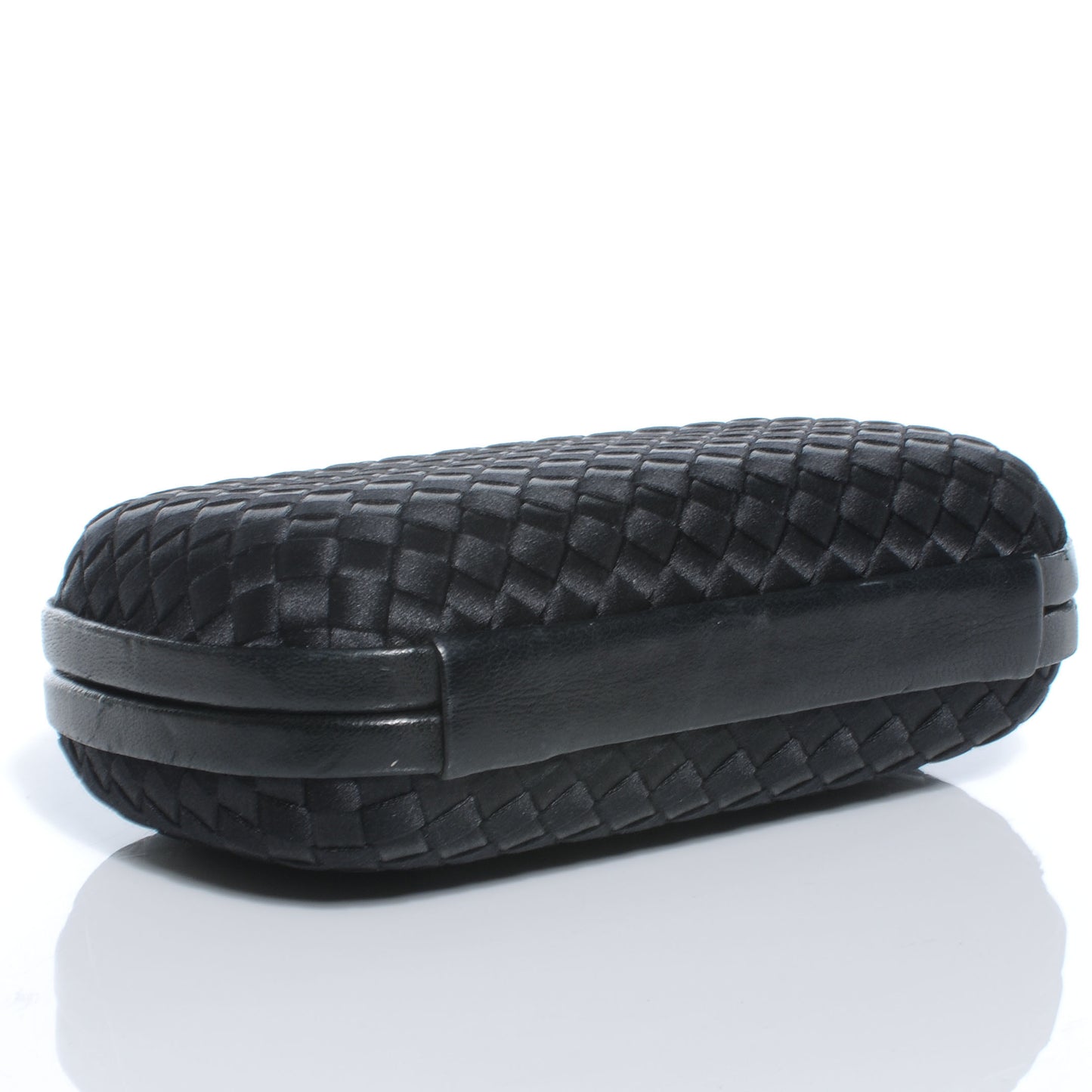 Satin Knot Clutch Nero Black