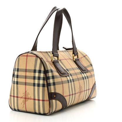 Burberry Haymarket Check Studded Bowler Brown 3 of 16