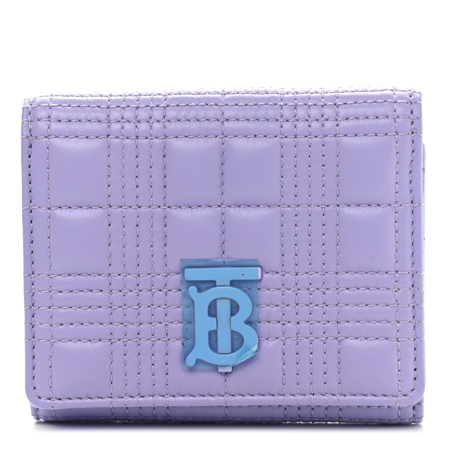 Burberry Lambskin Quilted Small Lola Folding Wallet Soft Violet 1 of 6