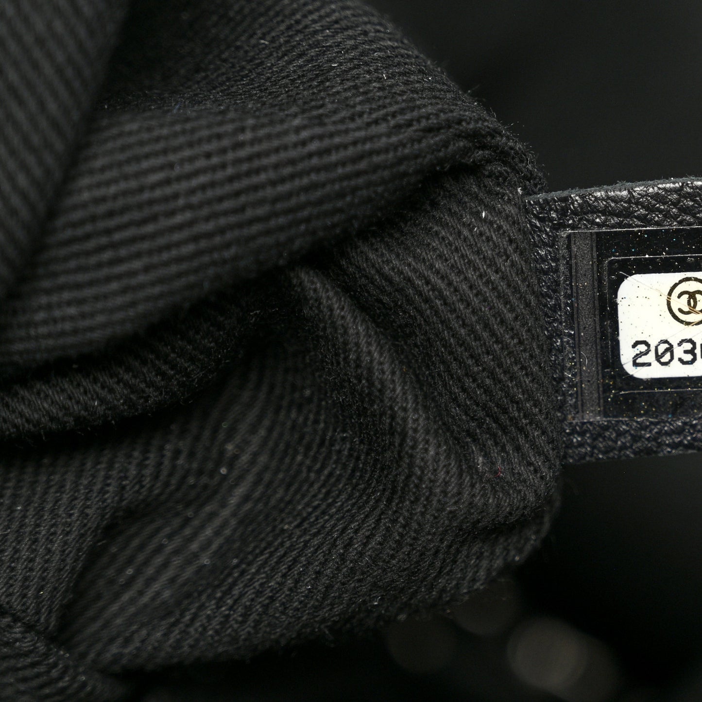 Calfskin Laser Cut Perforated CC Tote Black