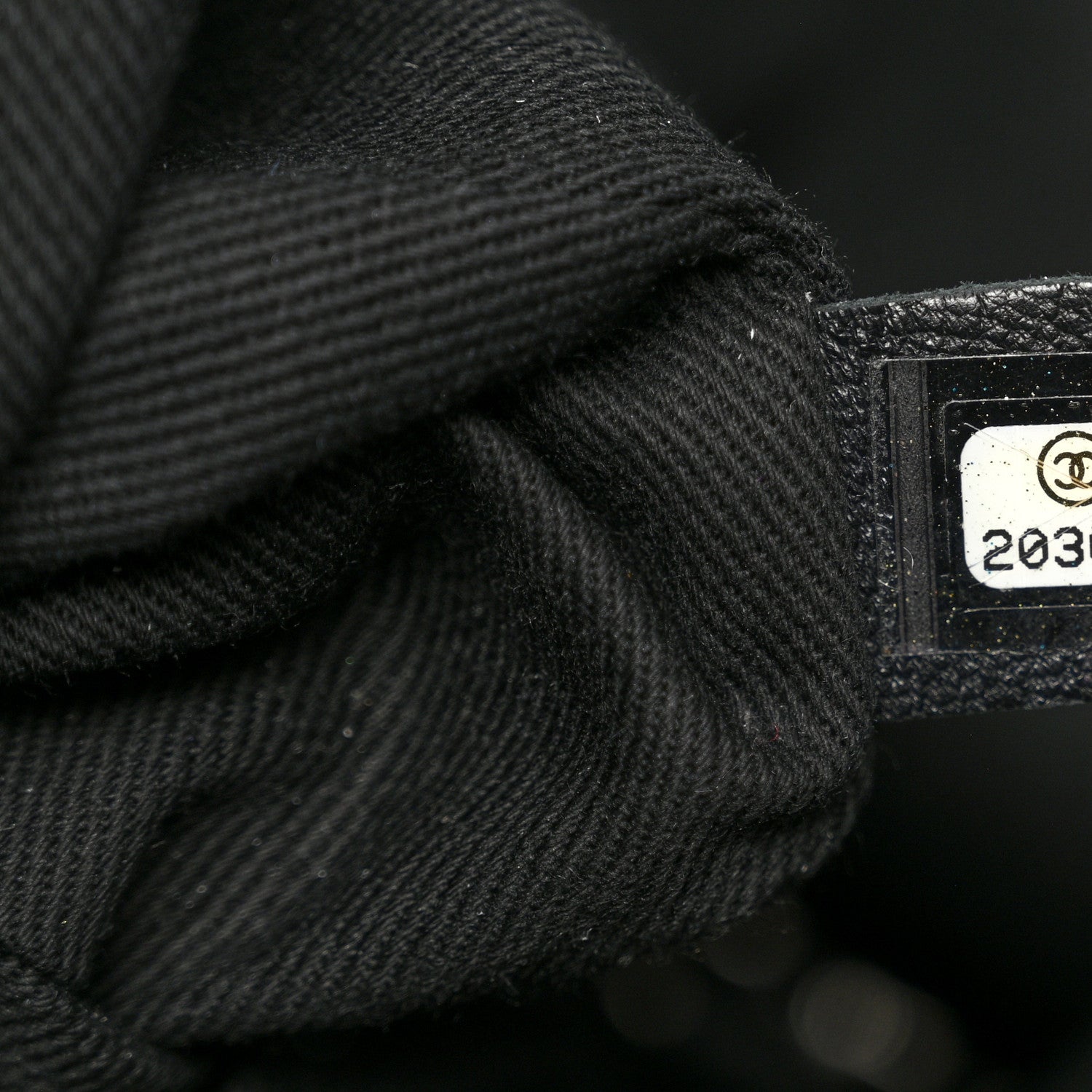 Chanel Calfskin Laser Cut Perforated CC Tote Black 7 of 10