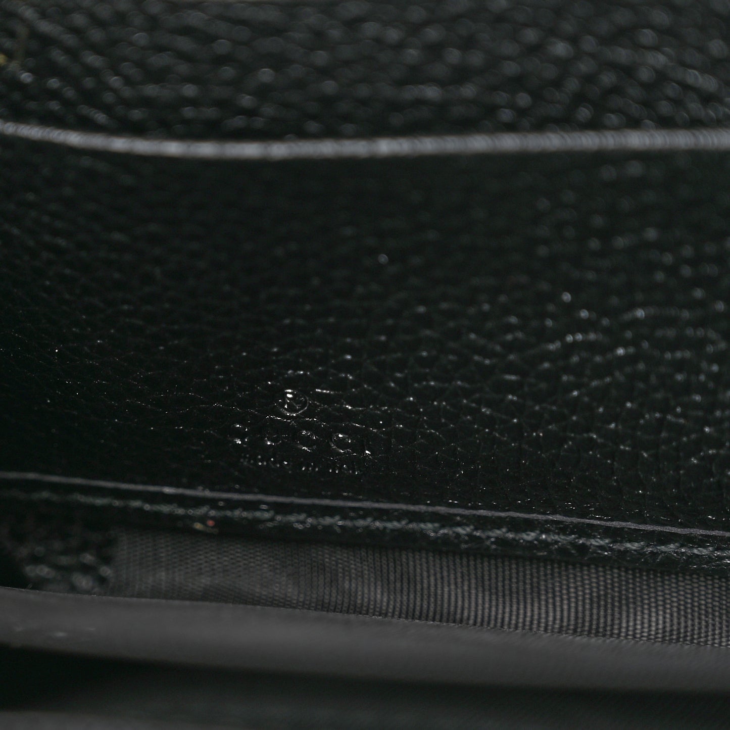 Grainy Calfskin Zumi Zip Around Wallet Black