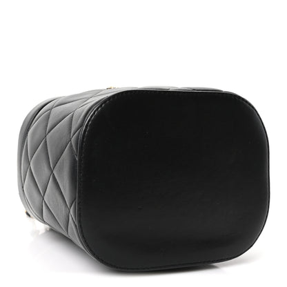 Chanel Lambskin Quilted Trendy Vanity Case Black 4 of 10